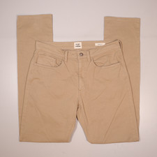 Flint Tinder 365 Pants Mens 31x33 Slim Fit Beige Chino Stretch Huckberry