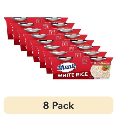 Microwaveable White Rice Cups Gluten Free Easy Prep 2 Pack 8.8 Oz