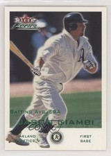 2001 Fleer Focus Batting Avg/ERA 95/333 Jason Giambi #37 a5h
