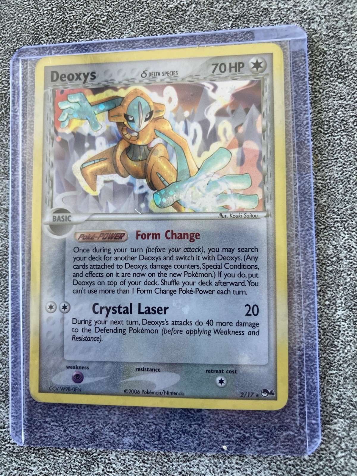 Pokemon TCG Deoxys 2/17 POP Series 4 Delta Species Holo Rare HP70