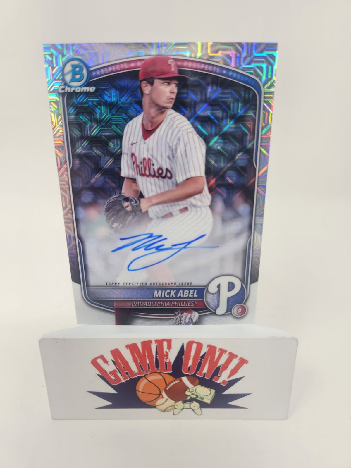 2025 Bowman Mega Box Mick Abel Mojo Refractor Auto #BMA-MA BUF