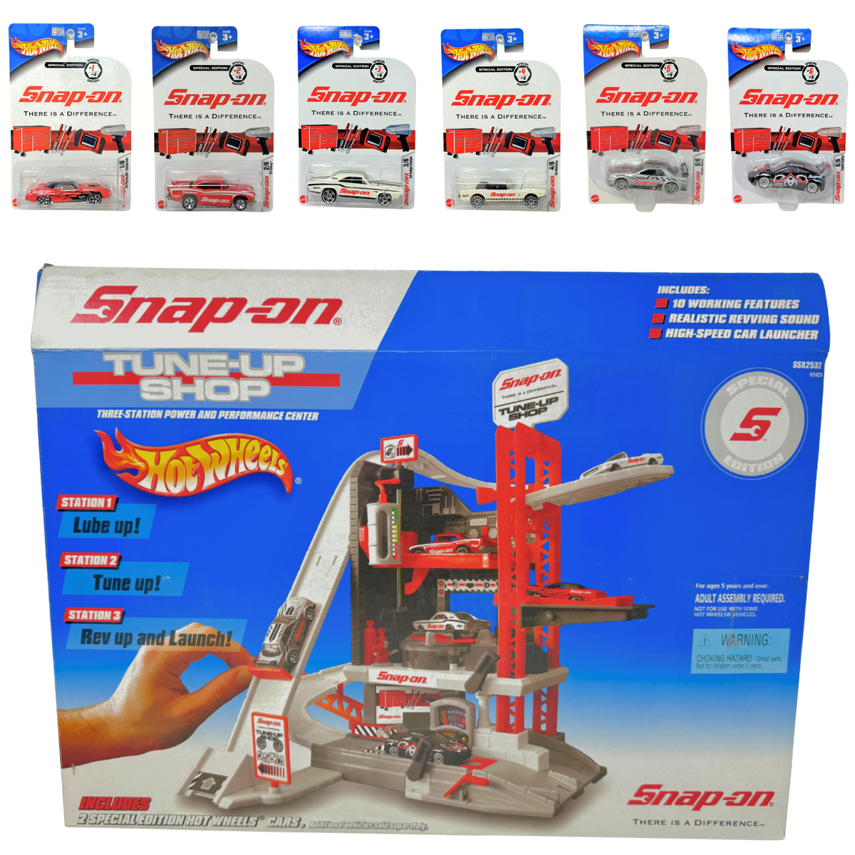 Hot Wheels Snap-On Tune-Up Shop Playset 1:64 Diecast w/ Skyline