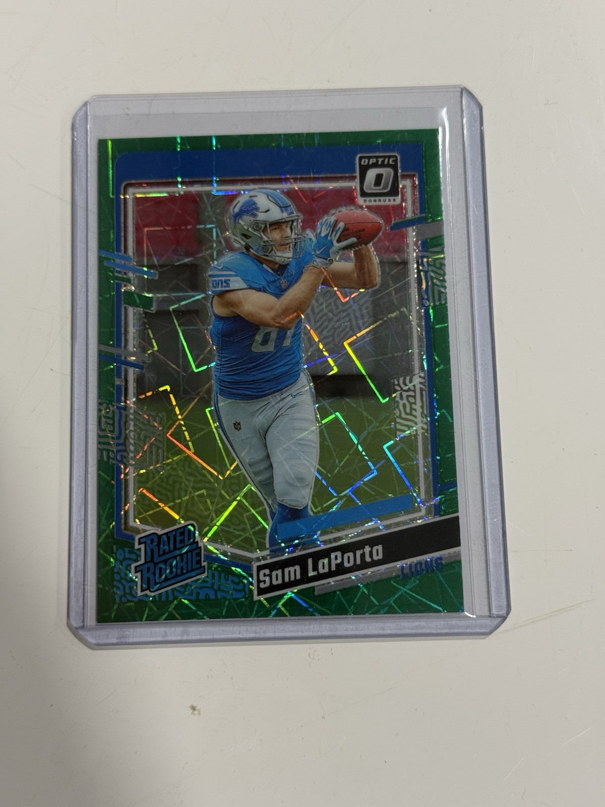 2023 Donruss Optic - Rated Rookie Green Velocity Prizm #237 Sam LaPorta (RC)