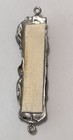 Vintage 1992 YAACOV HELLER Pewter ADAM & EVE MEZUZAH Gold Silver Etched JUDAICA — photo 3