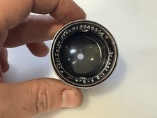 Carl Zeiss Jena Sonnar 5cm f/2 Standard Prime Lens Aluminum Barrel UGLY Red T