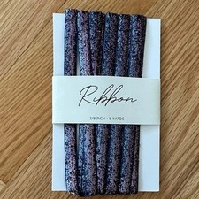3/8 inch glitter ribbon - 5 yards - waterfall color