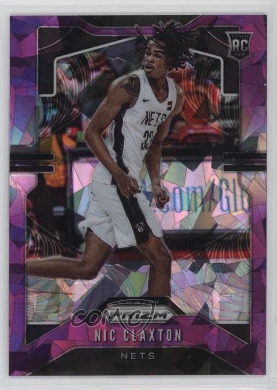 2019-20 Panini Prizm Rookie Purple Ice 98/149 Nic Claxton Nicolas #292 14cm