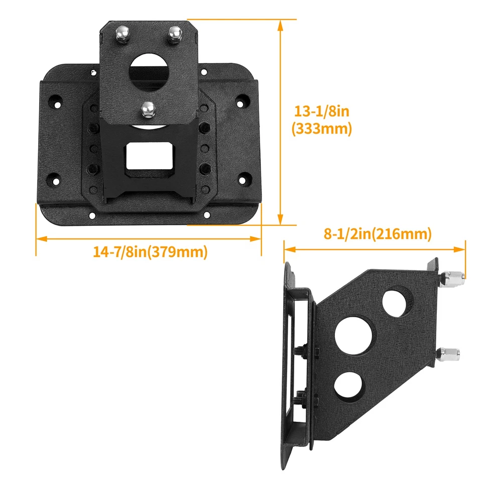 For Jeep Wrangler JK JKU Unlimited 07-18 Tailgate Spare Tire Carrier Bracket - Image 2 of 4