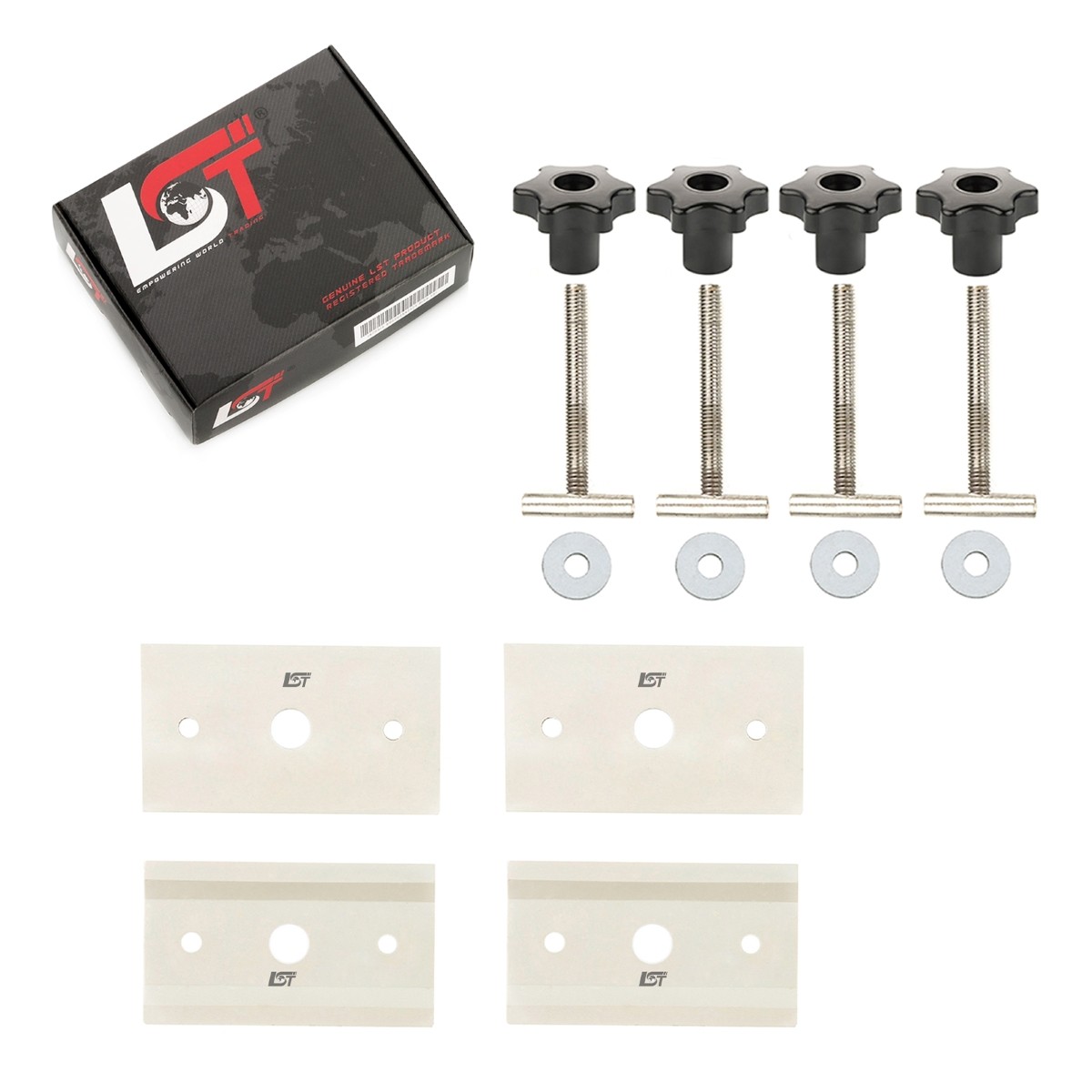 Profile rails 50mm screws glider flexboard set for VW TRANSPORTER T5 T6