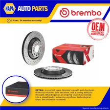 2x Brake Discs Pair Vented fits CUPRA ATECA 2.0 Rear 2018 on 310mm Set Brembo