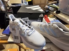 adidas UltraRun 5 J JQ2962 Gray White Light Blue Lace Up Men's Running Sneaker