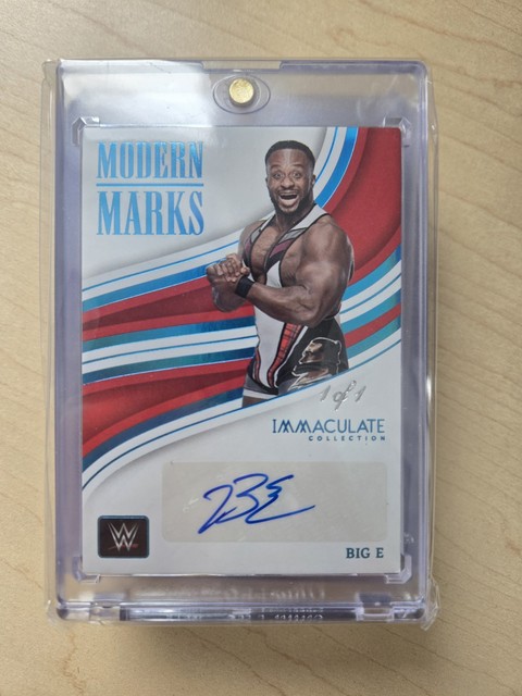 2023 WWE PANINI IMMACULATE Big E Modern Marks Auto Platinum 1/1