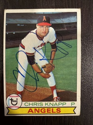 CHRIS KNAPP 1979 TOPPS AUTOGRAPHED SIGNED AUTO BASEBALL CARD WU
