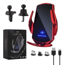 Wireless Car Charger Vent Mount Automotive Electric Induction 15W Wireless Ch...