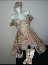 prom dress size 8/10, was handmade, champagne color, size 8, has no damage