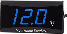 ​​Voltmetro per Moto DC 12V Voltmetro Digitale Indicatore LED Display Voltmetro 