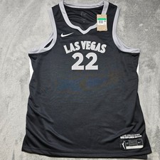 Nike WNBA Las Vegas Aces A'ja Wilson Jersey Womens XL Black Explorer Edition NWT