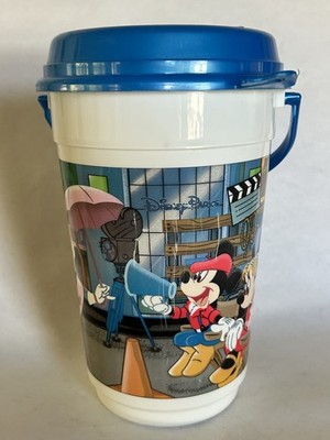 Disney Vintage Mgm Studios Popcorn Bucket Mickey Mouse Donald Duck Goofy w/ Lid