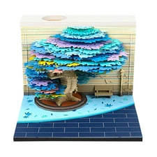 3D Memo Pad Winter Tree 240 Sheets Paper Art Notepad 3D Non-Stick Sticky Note...