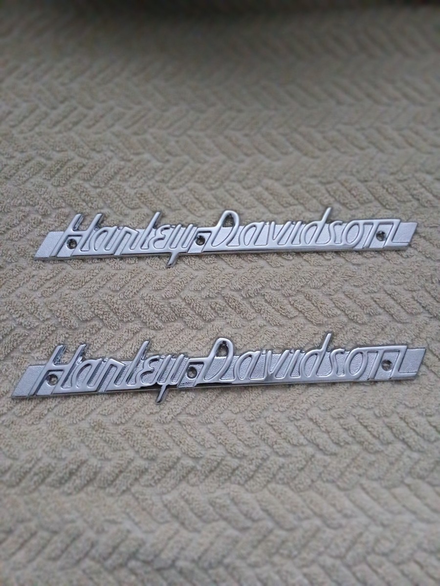 Harley 1951-1954 Fuel Tank Nameplate oem 61774-51T with MOUNTING