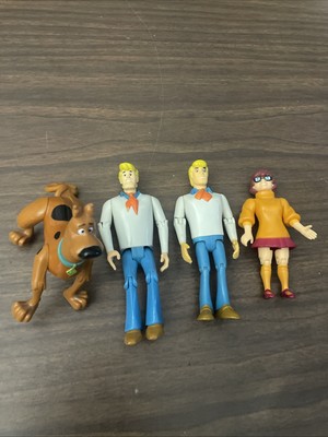 Scooby Doo Fred Velma Action Figures 2001 & 2011 Hanna Barbera Scooby-Doo 4.5''