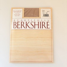 Vtg NEW Berkshire Stockings Nude SZ C Style 1805 Full Support Reinforced Toe