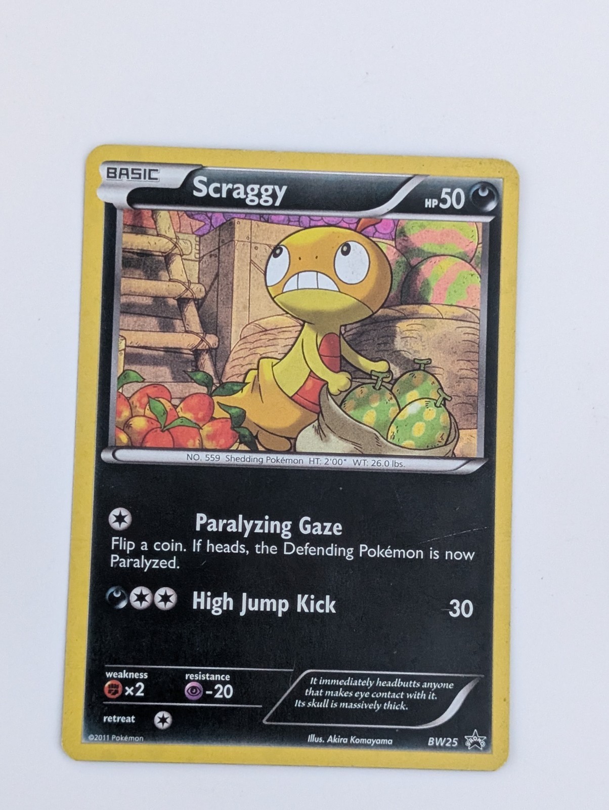Scraggy - (Cosmos Holo) BW25 Black & White Holo