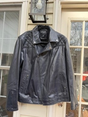 NWOT Ron Tomson Lambskin Moto Jacket Size XXL/54, Made in Turkey