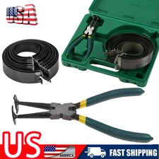Professional Piston Ring Compressor Cylinder Installer Pliers &14 Band Tool Kit