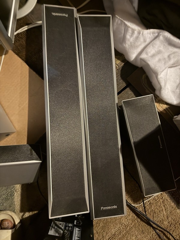 3 Bose Double Cube Lifestyle/Acoustimass Speakers Black Tested Working 