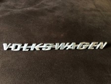 Volkswagen Decklid Script Emblem 67-74 Bug Ghia Super Beetle Type 3 Oem Volkswagen Decklid Script Emblem 67-74 Bug Ghia Super Beetle Type 3 Oem