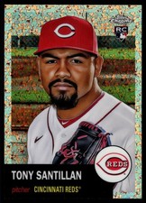 2022 Chrome Platinum Anniversary TONY SANTILLAN ROSE GOLD DIAMOND REFRACTOR /75
