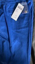 NWT CHICO S Additions Capris/Crop Pants US Sz 8/Chico s Sz 1 Galaxy Blue