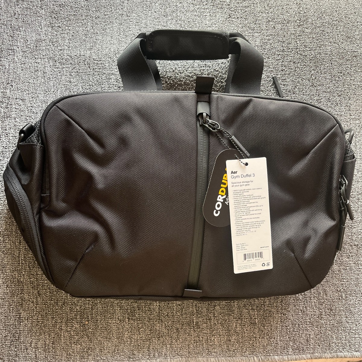 Aer Gym Duffel 3 (24L) - Black Travel Backpack Laptop Bag Carry On