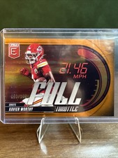 2025 Panini Donruss Elite - Full Throttle Xavier Worthy #11 Orange /199