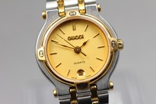 S size [Near MINT] Gucci 9000L 25mm Gold Dial Women's Quartz Watch From JAPAN