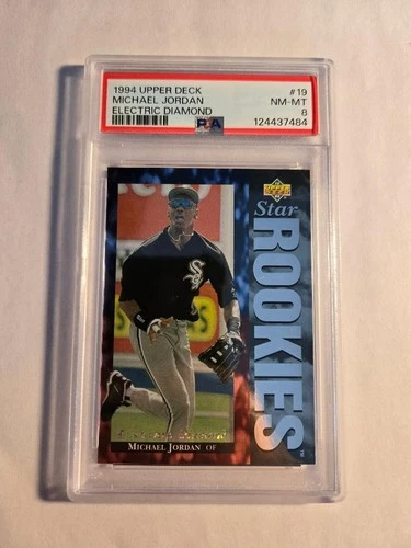 1994 Upper Deck Michael Jordan #19 Electric Diamond PSA 8