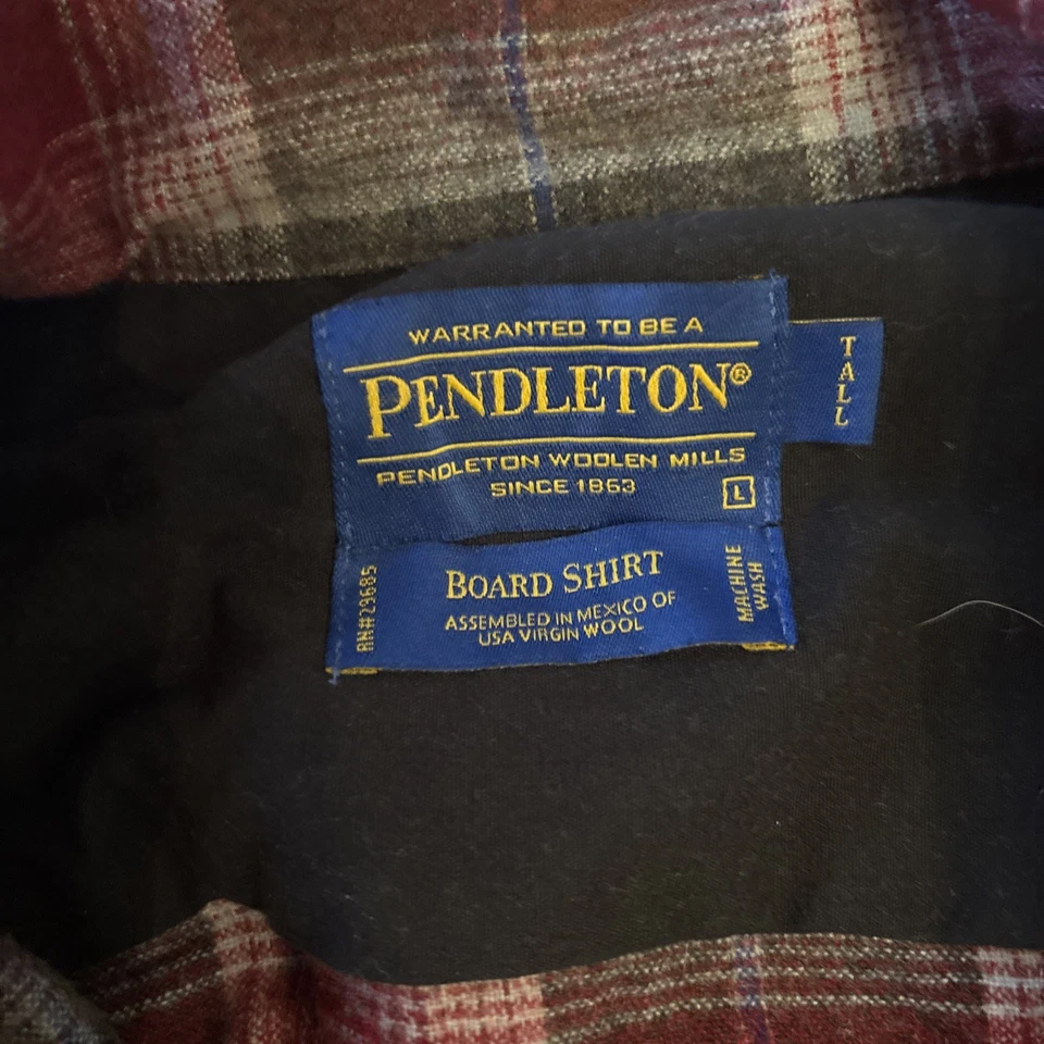 Camisa de tabuleiro Pendleton grande alta LT - Imagem 2 de 4