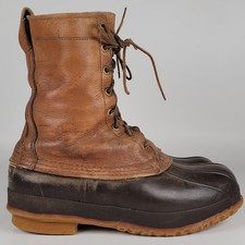 VTG 60s LL Bean Maine Hunting Bean Boots Vibram Made In USA