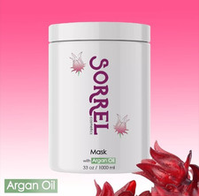 Argan Oil Hair Mask by Sorrel Cosmetics 33 oz for Damaged Split Ends Detangles
