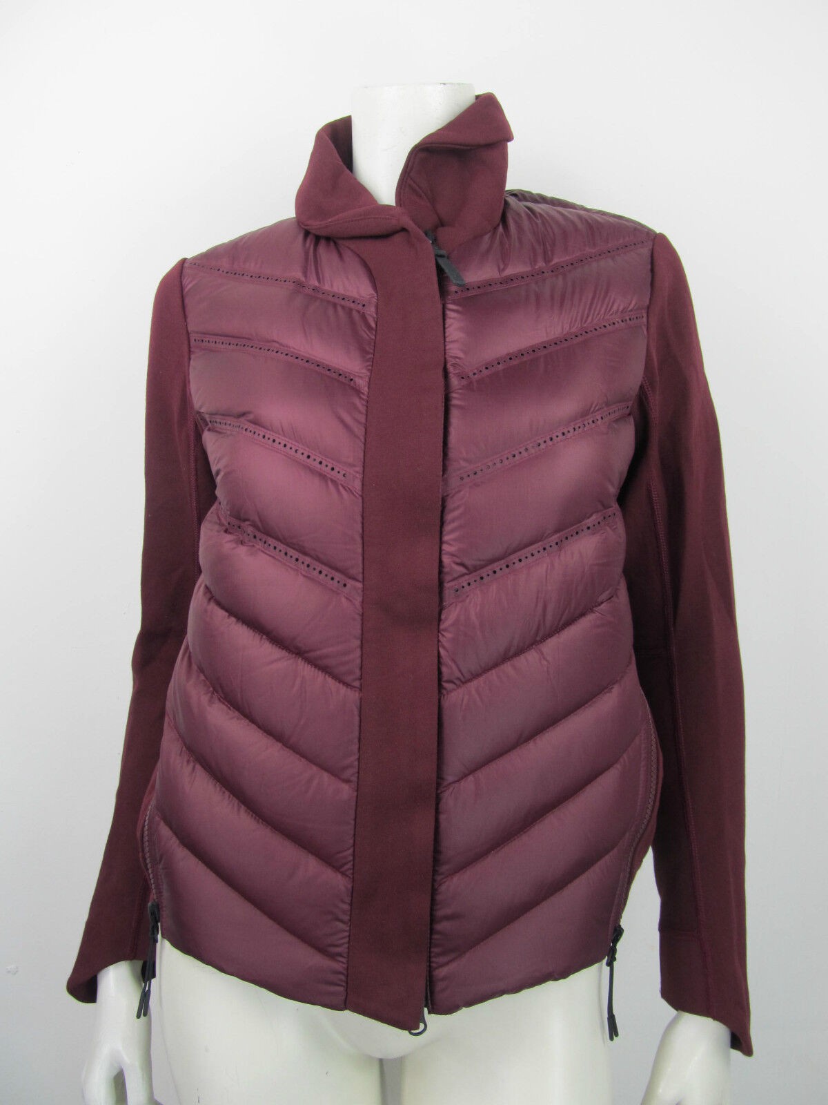 Nike Tech Fleece Aeroloft Down Bomber Jacket Jacket Burgundy Red Warm Fill New S