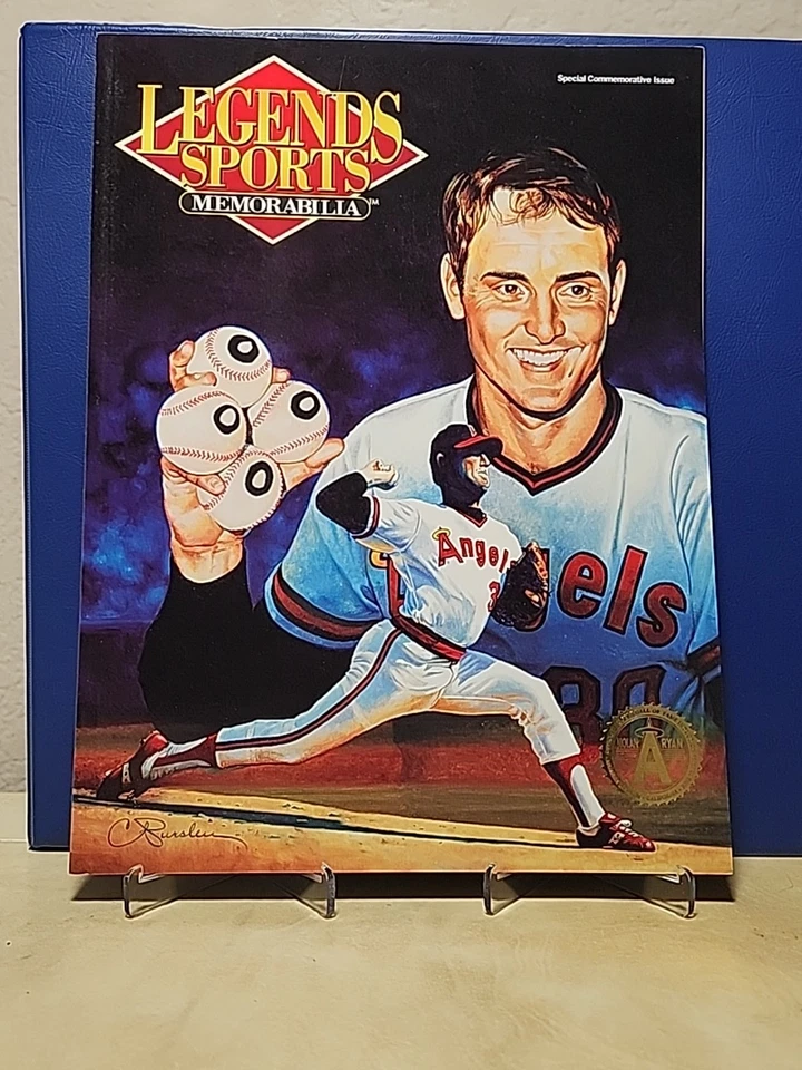 NOLAN RYAN CALIFORNIA ANGELS HALL OF FAME INDUCTION Ticket Stub + 2 SG Magazines - Image 4 of 4