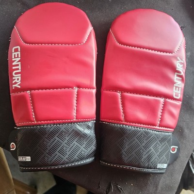 Century Brave MMA Training Gloves Red Black Grab Tab New