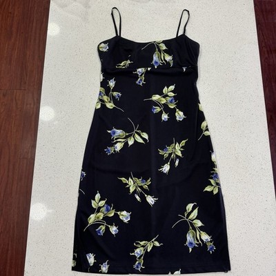 knee length dresses for ladies Cynthia Floral Petal Long Slip Dress