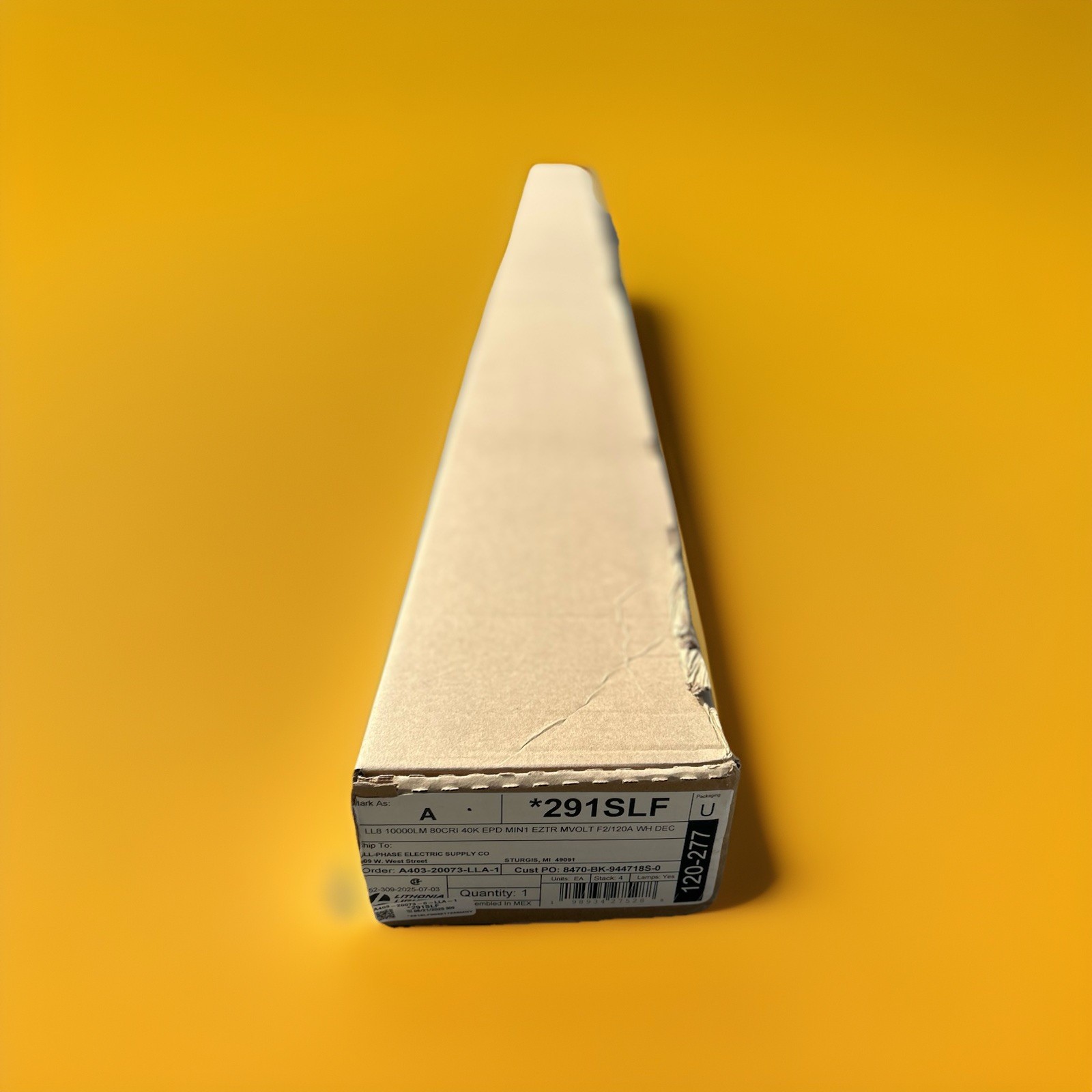 🔥1 Unit ~ Lithonia Lighting LL8 Suspended Linear LED — 8ft, 10000LM, 4000K🔥