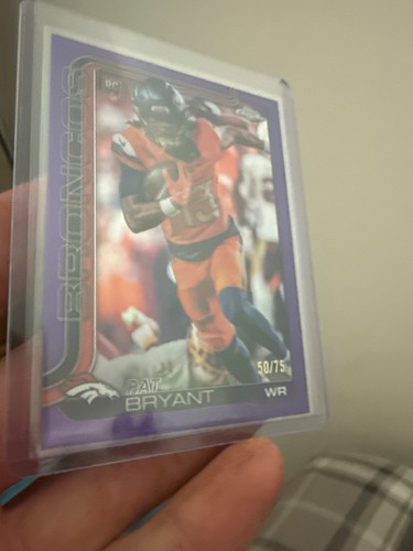 2025 Topps Chrome - Rookies Pat Bryant #313 Purple Refractor /75 (RC)