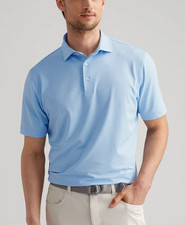 Peter Millar Crown Sport Hales Performance Jersey Polo Shirt Cbsk Blue Sz M Peter Millar Crown Sport Hales Performance Jersey Polo Shirt Cbsk Blue Sz M