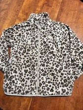 Youth-Girls-Wonder Nation- Size 18 Fleece Jacket- Leopard Print-Great condition