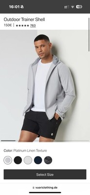 Vuori Jacke grau Outdoor Trainer Shell S NP: 150 Euro