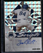 2022 Panini Mosaic #SC-ZR Zach Reks Scripts